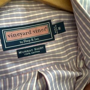 Vineyard Vines Men's Murray Shirt - Pink and White Striped